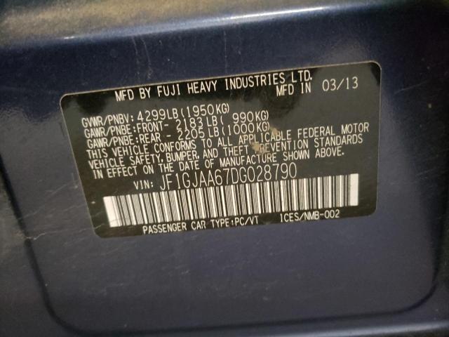Photo 10 from auction – 2013 SUBARU IMPREZA with VIN JF1GJAA67DG028790