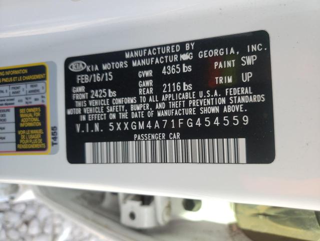 Photo 10 from auction – 2015 KIA OPTIMA LX with VIN 5XXGM4A71FG454559