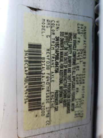 Photo 10 from auction – 2011 NISSAN VERSA S with VIN 3N1BC1AP9BL494756