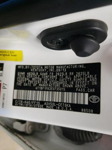Photo 10 from auction – 2014 TOYOTA CAMRY L with VIN 4T1BF1FK2EU735015