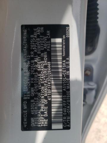 Photo 10 from auction – 2013 TOYOTA CAMRY L with VIN 4T1BF1FK3DU284448