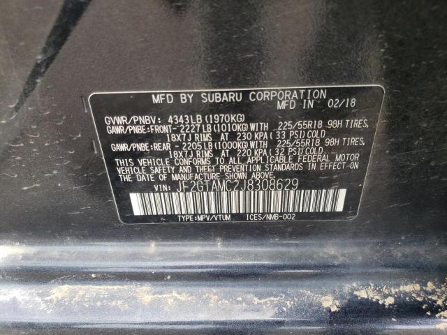 Photo 10 from auction – 2018 SUBARU CROSSTREK with VIN JF2GTAMC2J8308629