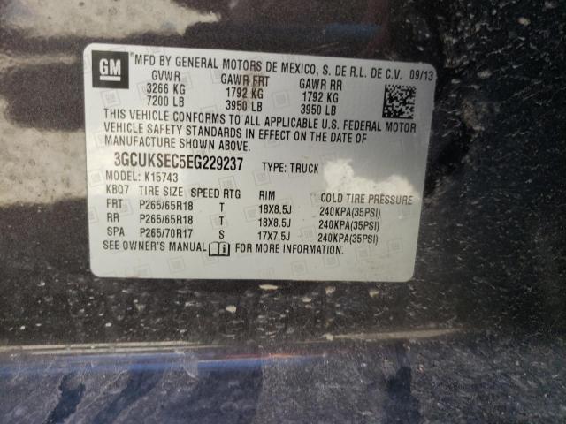 Photo 10 from auction – 2014 CHEVROLET SILVRDO LT with VIN 3GCUKSEC5EG229237