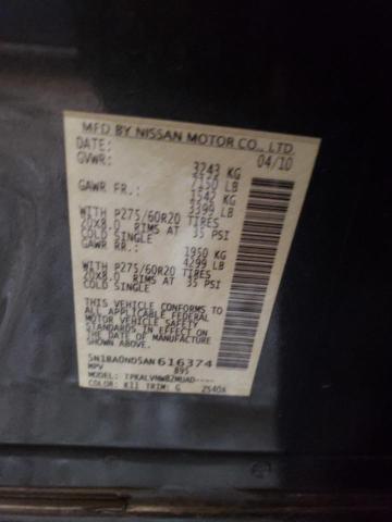 Photo 10 from auction – 2010 NISSAN ARMADA SE with VIN 5N1BA0ND5AN616374
