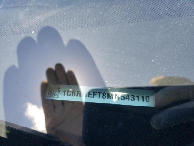 Photo 10 from auction – 2021 RAM 1500 BIG H with VIN 1C6RREFT8MN543110