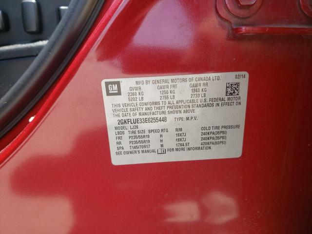 Photo 10 from auction – 2014 GMC TERRAIN DE with VIN 2GKFLUE33E6255448