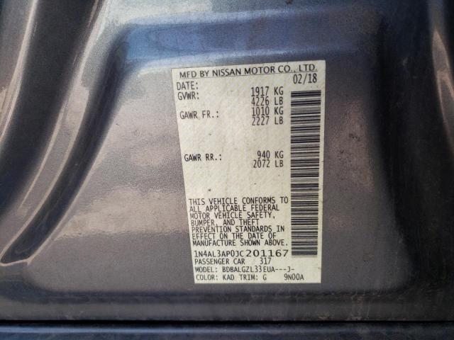 Photo 10 from auction – 2018 NISSAN ALTIMA 2.5 with VIN 1N4AL3AP0JC201167