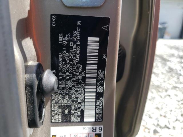 Photo 10 from auction – 2008 TOYOTA 4RUNNER LI with VIN JTEBU17R08K035317