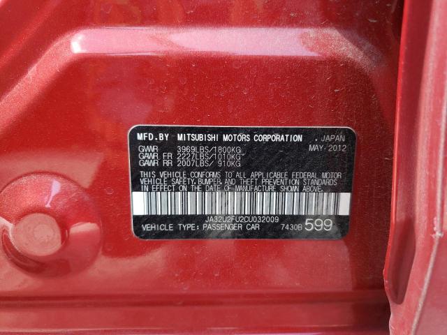 Photo 10 from auction – 2012 MITSUBISHI LANCER ES/ with VIN JA32U2FU2CU032009