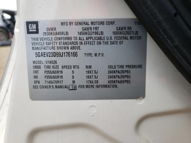 Photo 10 from auction – 2009 BUICK ENCLAVE CX with VIN 5GAEV23D99J176166