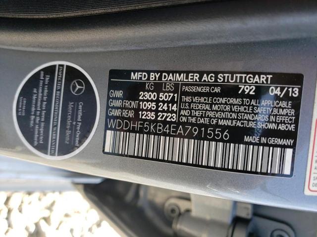 Photo 10 from auction – 2014 MERCEDES-BENZ E 350 with VIN WDDHF5KB4EA791556