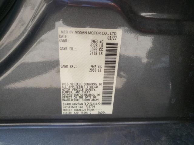 Photo 10 from auction – 2022 NISSAN ALTIMA S with VIN 1N4BL4BV8NN326449