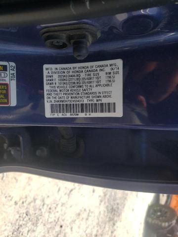 Photo 10 from auction – 2014 HONDA CR-V EXL with VIN 2HKRM3H73EH534313