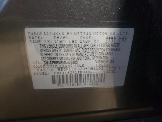 Photo 10 from auction – 2021 NISSAN KICKS S with VIN 3N1CP5BV8ML476880