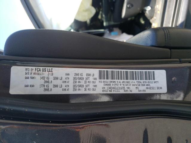 Photo 10 from auction – 2018 DODGE DURANGO SX with VIN 1C4RDHAG3JC316725