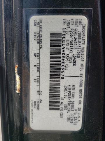 Photo 10 from auction – 1995 FORD ECONOLINE with VIN 1FDEE14H0SHB09670