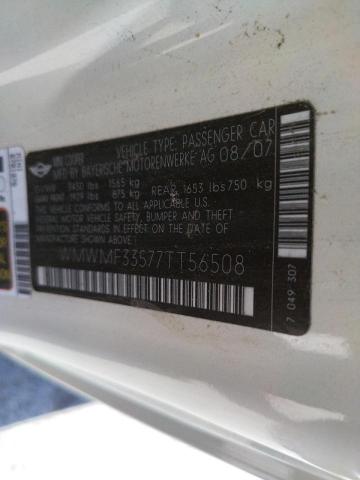 Photo 10 from auction – 2007 MINI COOPER with VIN WMWMF33577TT56508