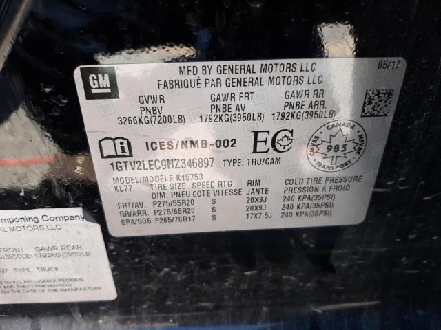 Photo 10 from auction – 2017 GMC SIERRA K15 with VIN 1GTV2LEC9HZ346897
