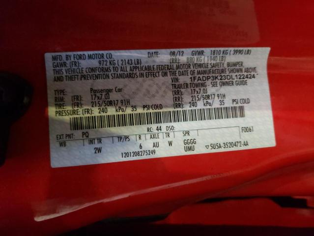 Photo 10 from auction – 2013 FORD FOCUS SE with VIN 1FADP3K23DL122424