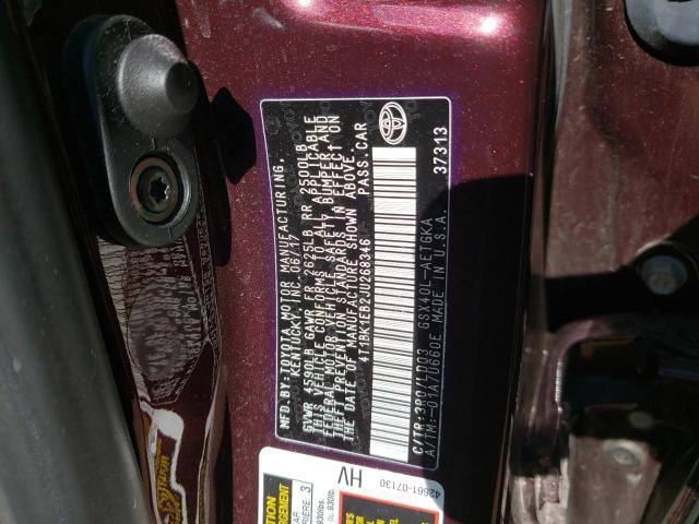 Photo 10 from auction – 2018 TOYOTA AVALON with VIN 4T1BK1EB2JU268346