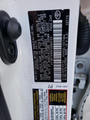 Photo 10 from auction – 2015 TOYOTA CAMRY LE with VIN 4T1BF1FK4FU060723