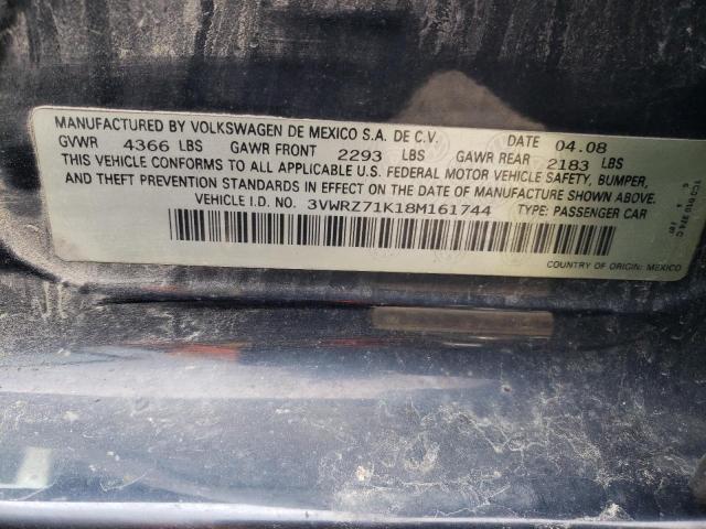Photo 10 from auction – 2008 VOLKSWAGEN JETTA SE with VIN 3VWRZ71K18M161744