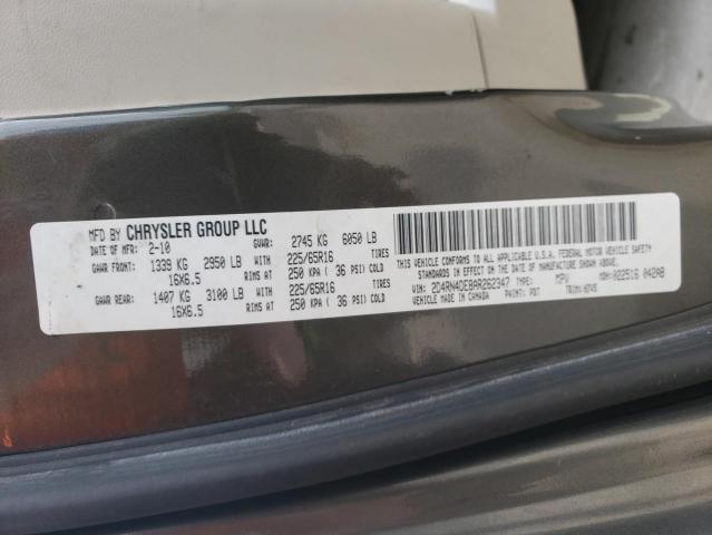 Photo 10 from auction – 2010 DODGE GRAND CARA with VIN 2D4RN4DE8AR262347