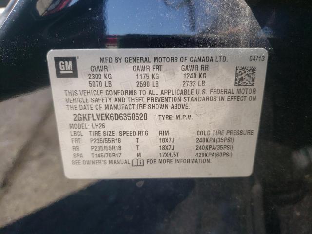 Photo 10 from auction – 2013 GMC TERRAIN SL with VIN 2GKFLVEK6D6350520