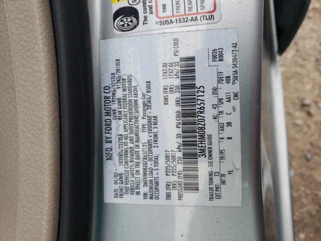 Photo 10 from auction – 2007 MERCURY MILAN PREM with VIN 3MEHM08Z07R657125