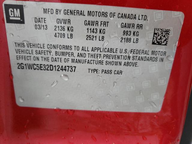 Photo 10 from auction – 2013 CHEVROLET IMPALA LTZ with VIN 2G1WC5E32D1244737