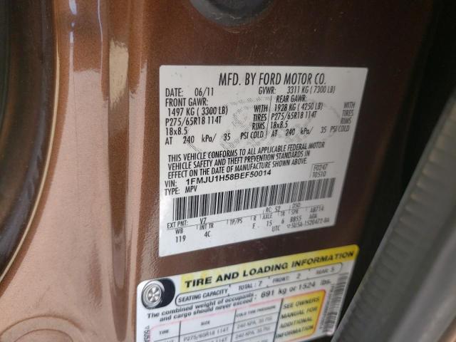 Photo 10 from auction – 2011 FORD EXPEDITION with VIN 1FMJU1H58BEF50014