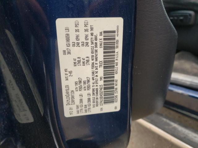 Photo 10 from auction – 2005 DODGE RAM 1500 S with VIN 1D7HU18D45S274615