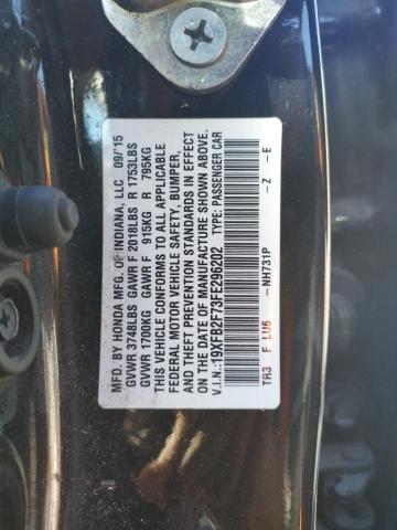 Photo 10 from auction – 2015 HONDA CIVIC SE with VIN 19XFB2F73FE296202