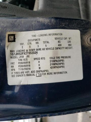 Photo 10 from auction – 2002 CHEVROLET CAVALIER L with VIN 1G1JH52FX27352324