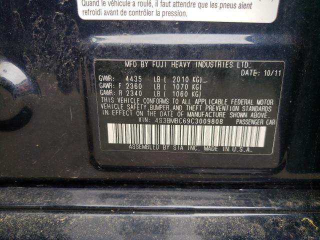 Photo 10 from auction – 2012 SUBARU LEGACY 2.5 with VIN 4S3BMBC69C3009808