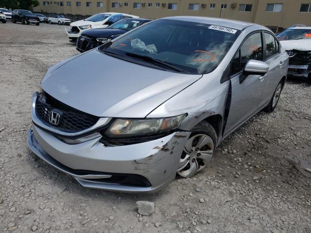Photo 2 from auction – 2014 HONDA CIVIC LX with VIN 19XFB2F54EE028790