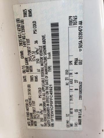 Photo 10 from auction – 2015 FORD F150 SUPER with VIN 1FTEW1CP5FFC45921