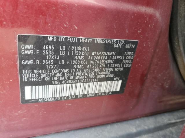 Снимка 10 от търг – 2015 SUBARU OUTBACK 2. с VIN 4S4BSBFC2F3223448