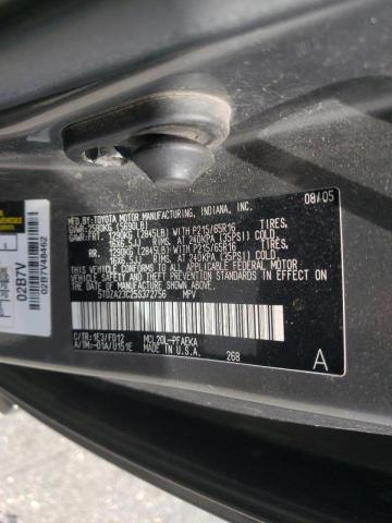 Photo 10 from auction – 2005 TOYOTA SIENNA CE with VIN 5TDZA23C25S372756