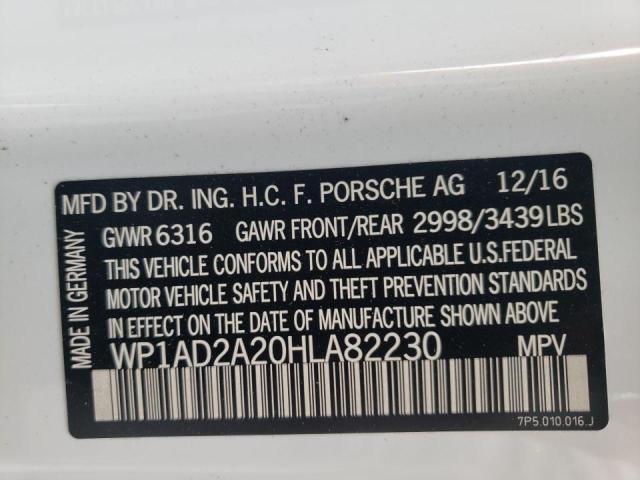 Photo 10 from auction – 2017 PORSCHE CAYENNE GT with VIN WP1AD2A20HLA82230