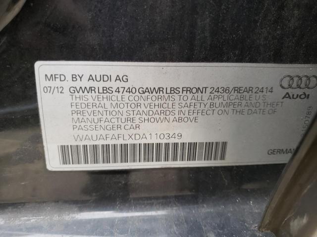 Photo 10 from auction – 2013 AUDI A4 PREMIUM with VIN WAUAFAFLXDA110349