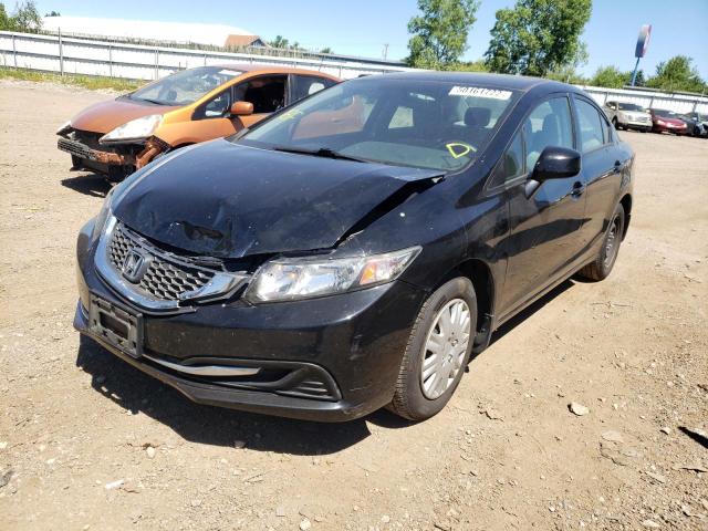 Photo 2 from auction – 2013 HONDA CIVIC LX with VIN 19XFB2F57DE096970