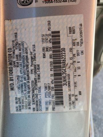 Photo 10 from auction – 2010 LINCOLN MKZ with VIN 3LNHL2GC9AR622230