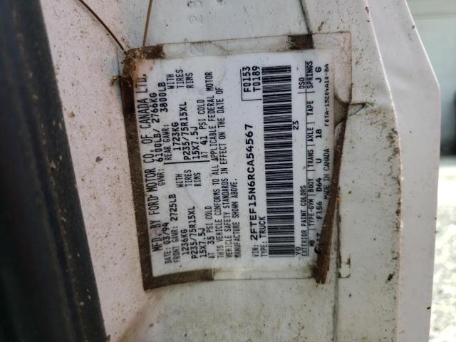 Photo 10 from auction – 1994 FORD F150 with VIN 2FTEF15N6RCA54567