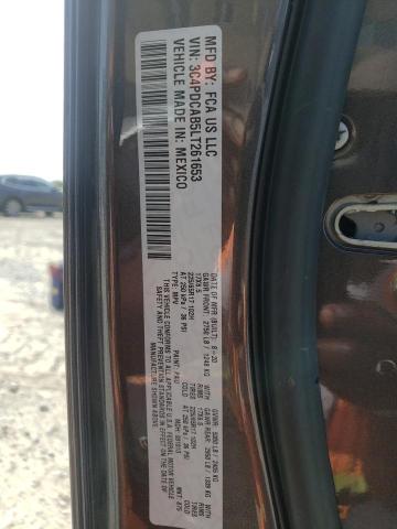Photo 10 from auction – 2020 DODGE JOURNEY SE with VIN 3C4PDCAB5LT261653