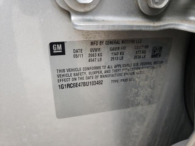 Photo 10 from auction – 2011 CHEVROLET VOLT with VIN 1G1RC6E47BU103482