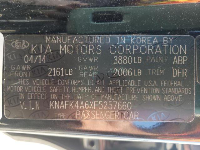 Photo 10 from auction – 2015 KIA FORTE LX with VIN KNAFK4A6XF5257660