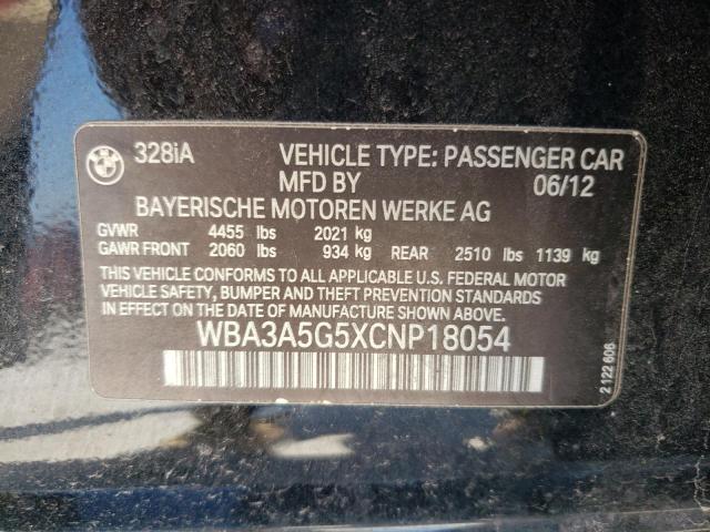Photo 10 from auction – 2012 BMW 328 I with VIN WBA3A5G5XCNP18054