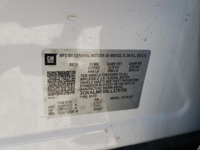 Photo 10 from auction – 2020 GMC TERRAIN SL with VIN 3GKALMEV5LL170731