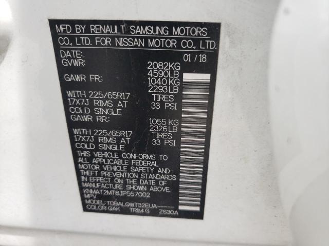 Photo 10 from auction – 2018 NISSAN ROGUE S with VIN KNMAT2MT8JP557002